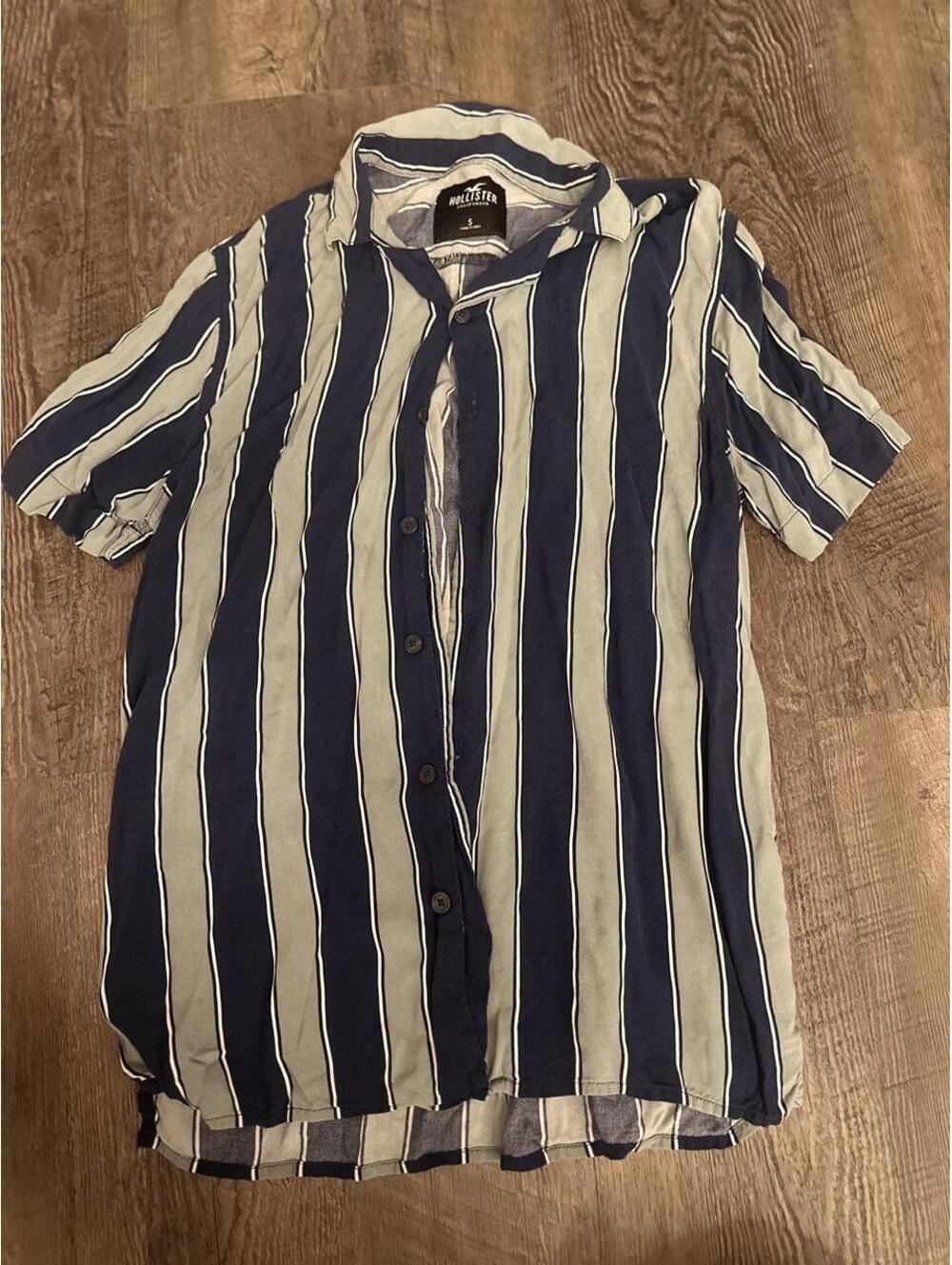 Hollister Co. Men's Multi and Blue Shirt